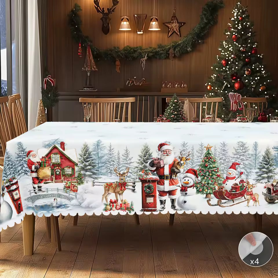 Christmas Tablecloth – Waterproof & Washable