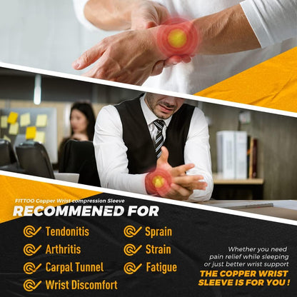 Copper Wrist Pain Support