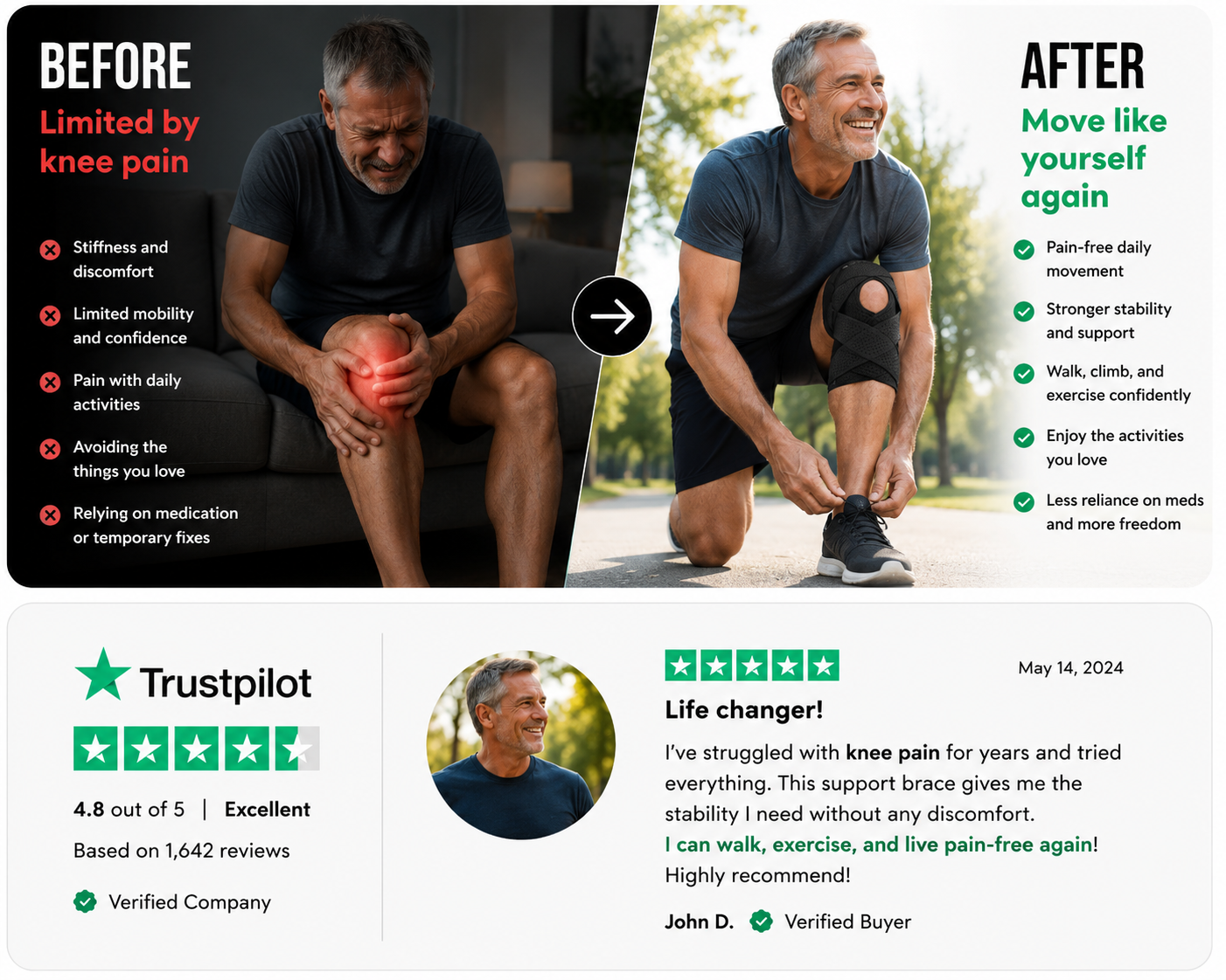 MixXali™ 360° Movement Recovery Knee Support