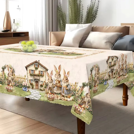 Easter Premium Tablecloth – Waterproof & Washable