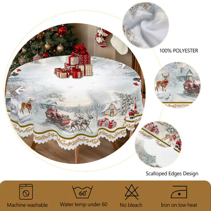 Christmas Tablecloth – Waterproof & Reusable