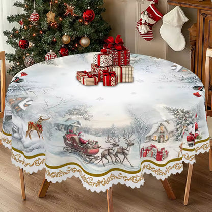 Christmas Tablecloth – Waterproof & Reusable
