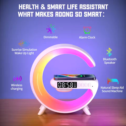 Wireless Charging LED Alarm Clock