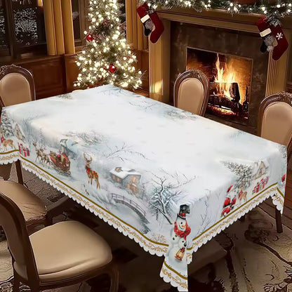 Christmas Tablecloth – Waterproof & Reusable