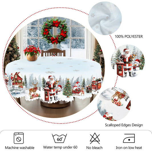 Christmas Tablecloth – Waterproof & Washable