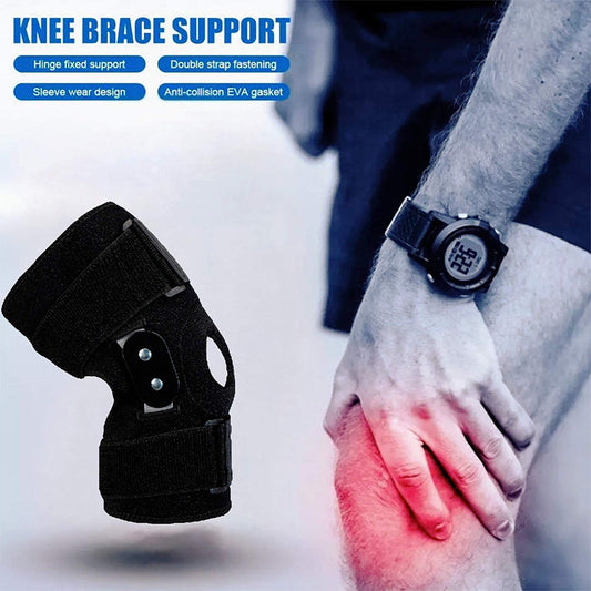 Adjustable Knee Support Brace with Side Stabilizers